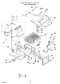 UPPER UNIT Diagram and Parts List for KSSS48MDX04  KitchenAid Refrigerator