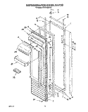 REFRIGERATOR DOOR Diagram and Parts List for KSSS48QDX02  KitchenAid Refrigerator