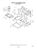 CAVITY AND STIRRER Diagram and Parts List for MH6600XV1  Whirlpool Microwave