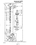 GEARCASE Diagram and Parts List for AL5143VG0  Whirlpool Washer