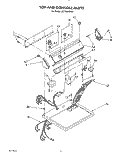 SECTION Diagram and Parts List for LE7700XWN0  Whirlpool Dryer
