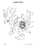 CHASSIS PARTS Diagram and Parts List for KERS507XSS02  KitchenAid Range