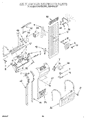 AIRFLOW AND RESERVOIR Diagram and Parts List for KSSS48QDX04  KitchenAid Refrigerator