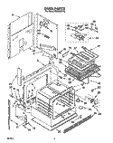 OVEN, LIT/OPTIONAL Diagram and Parts List for RS660BXYH0  Whirlpool Range