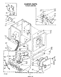 CABINET Diagram and Parts List for LG5601XSW0  Whirlpool Dryer