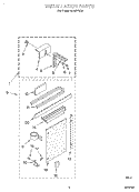 INSTALLATION Diagram and Parts List for ACM122XG1  Whirlpool Air Conditioner