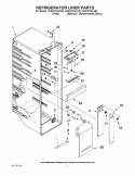 REFRIGERATOR LINER PARTS Diagram and Parts List for 7WSC21C4XA00  Whirlpool Refrigerator
