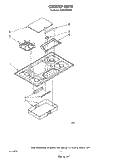 COOKTOP Diagram and Parts List for SC8536ERW0  Whirlpool Cooktop