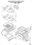 REFRIGERATOR SHELF Diagram and Parts List for KSRC22KBAL01  KitchenAid Refrigerator