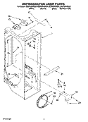 REFRIGERATOR LINER PARTS Diagram and Parts List for ED2FHAXSQ04  Whirlpool Refrigerator