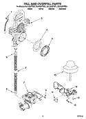 FILL AND OVERFILL PARTS Diagram and Parts List for DU1200XTSS1  Whirlpool Dishwasher