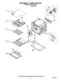 INTERNAL OVEN PARTS Diagram and Parts List for KDRS407VSS04  KitchenAid Range