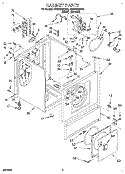 SECTION Diagram and Parts List for 3CEP2960DN0  Whirlpool Dryer