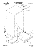 CABINET Diagram and Parts List for EV120FXAN00  Whirlpool Freezer