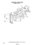 CONTROL PANEL Diagram and Parts List for MW8200XL0  Whirlpool Microwave