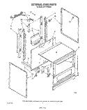 EXTERNAL OVEN Diagram and Parts List for SF311PSRW0  Whirlpool Range
