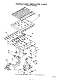 COMPARTMENT SEPARATOR Diagram and Parts List for ET20VMXSW01  Whirlpool Refrigerator