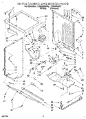 DRYER CABINET AND MOTOR Diagram and Parts List for LTE6234AN0  Whirlpool Washer Dryer Combo