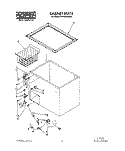 SECTION Diagram and Parts List for RH1000RAW00  Roper Freezer