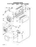 ICE MAKER Diagram and Parts List for KTRC19MKSS01  KitchenAid Refrigerator