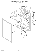 REFRIGERATOR DOOR Diagram and Parts List for CT18AKXKQ00  Crosley Refrigerator