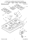 Part Location Diagram of 3191258 Whirlpool COOKTOP