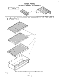 SHELF Diagram and Parts List for ET14JKXLWL1  Whirlpool Refrigerator