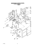 DISPENSER FRONT Diagram and Parts List for 3XARG486WP02  Whirlpool Refrigerator