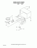 OVEN CAVITY PARTS Diagram and Parts List for MT4110SPQ4  Whirlpool Microwave