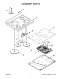 Part Location Diagram of W10454938 Whirlpool PLATE