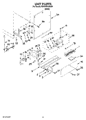 UNIT PARTS Diagram and Parts List for KUWO24LSBX01  KitchenAid Wine and Beverage Cooler