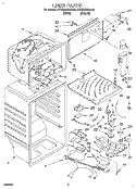 LINER Diagram and Parts List for KTRC20KDAL00  Whirlpool Refrigerator