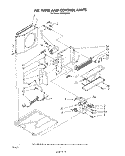 AIR FLOW AND CONTROL Diagram and Parts List for AC0802XS0  Whirlpool Air Conditioner