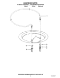 HEATER PARTS Diagram and Parts List for KUDC10FXBL5  KitchenAid Dishwasher