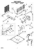 UNIT PARTS Diagram and Parts List for ET8WTMXKT08  Whirlpool Refrigerator