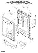 REFRIGERATOR DOOR PARTS Diagram and Parts List for KBLS22ETSS00  KitchenAid Refrigerator