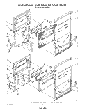 OVEN DOOR AND BROILER DOOR , LITERATURE Diagram and Parts List for SB130PER1  Whirlpool Range