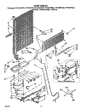 UNIT Diagram and Parts List for ET18NKXXG01  Whirlpool Refrigerator