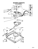 MACHINE BASE Diagram and Parts List for TAWL650AW0  Estate Washer