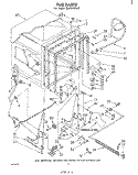 TUB, LITERATURE AND OPTIONAL Diagram and Parts List for DU7503XL0  Whirlpool Dishwasher