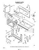 CABINET Diagram and Parts List for MH6700XM1  Whirlpool Microwave