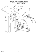 PANEL AND CONTROL PARTS Diagram and Parts List for KUCV151MMT0  KitchenAid Trash Compactor
