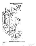 REFRIGERATOR LINER Diagram and Parts List for KSRB22DWAL02  KitchenAid Refrigerator