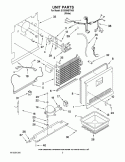 UNIT PARTS Diagram and Parts List for EV209NBTN00  Whirlpool Freezer
