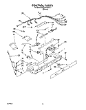 CONTROL Diagram and Parts List for KSRB22QABL11  KitchenAid Refrigerator