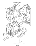 CABINET Diagram and Parts List for KEBI271SBL0  KitchenAid Wall Oven