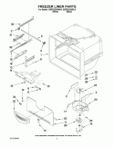 FREEZER LINER PARTS Diagram and Parts List for KBRS22KWWH5  KitchenAid Refrigerator