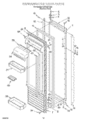 REFRIGERATOR DOOR Diagram and Parts List for KSSS48FJX00  KitchenAid Refrigerator