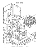 OVEN, LIT/OPTIONAL Diagram and Parts List for KEDT105VBL2  KitchenAid Range