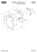 CONTROL PANEL Diagram and Parts List for MHE11RDB6  Roper Microwave
